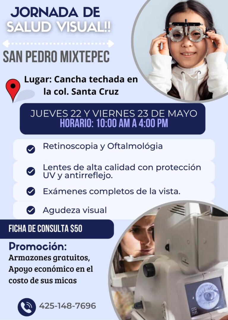 Jornada de Salud Visual en San Pedro Mixtepec
