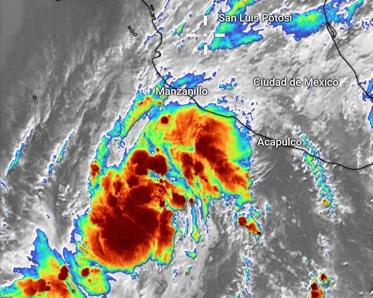 Depresión tropical Uno-E se intensifica a tormenta ‘Alvin’