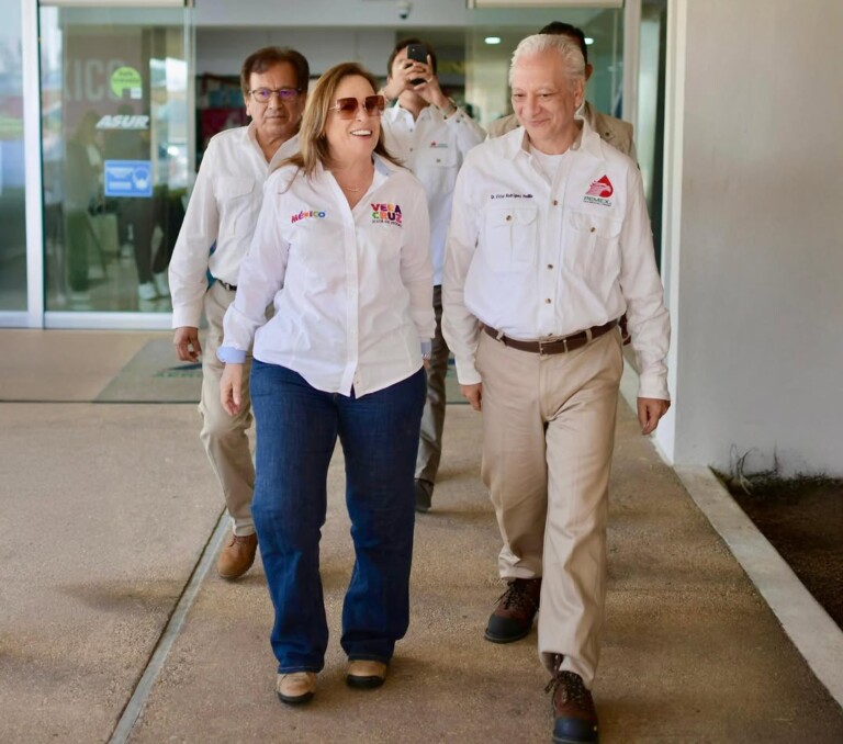 Gobernadora de Veracruz se reúne con director de PEMEX