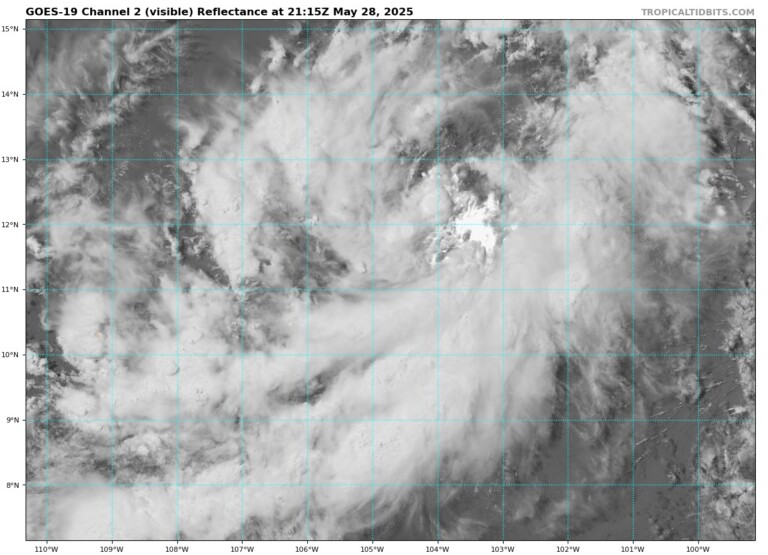 Se forma la Depresión Tropical Uno-E en el Pacífico