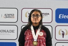 Sahara Monroy conquistó cinco medallas y su pase al Mundial Junior de Natación 