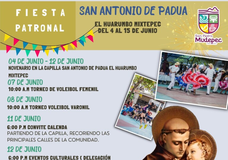 El Huarumbo Celebra su Fiesta Patronal en Honor a San Antonio de Padua