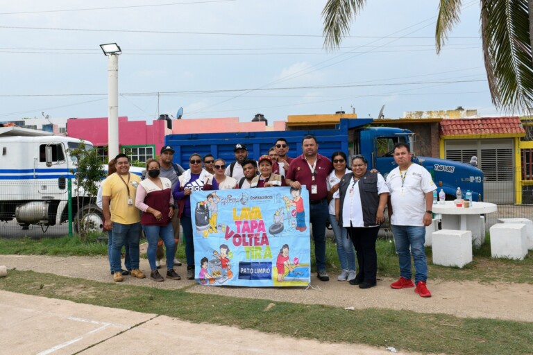Realizan jornada de eliminación de criaderos de mosquito