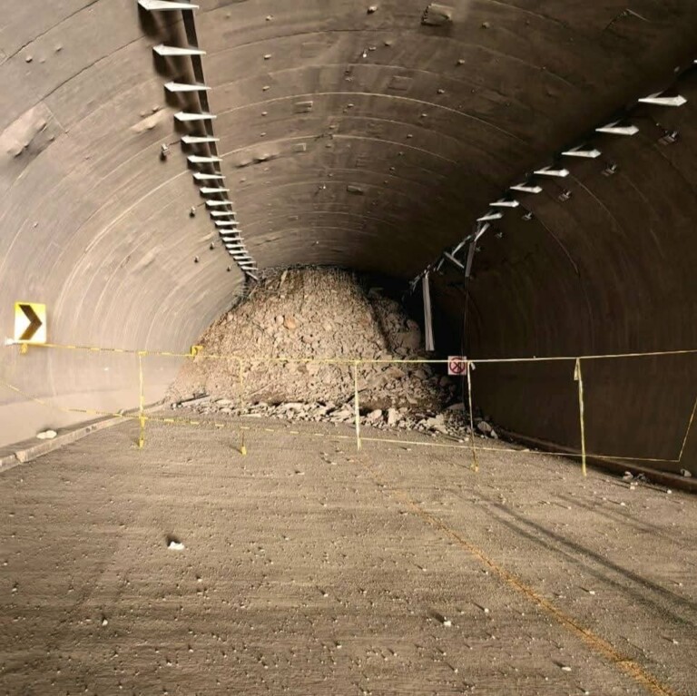 Deslave bloquea túnel “El Tornillo” tras el paso del huracán “Erick”