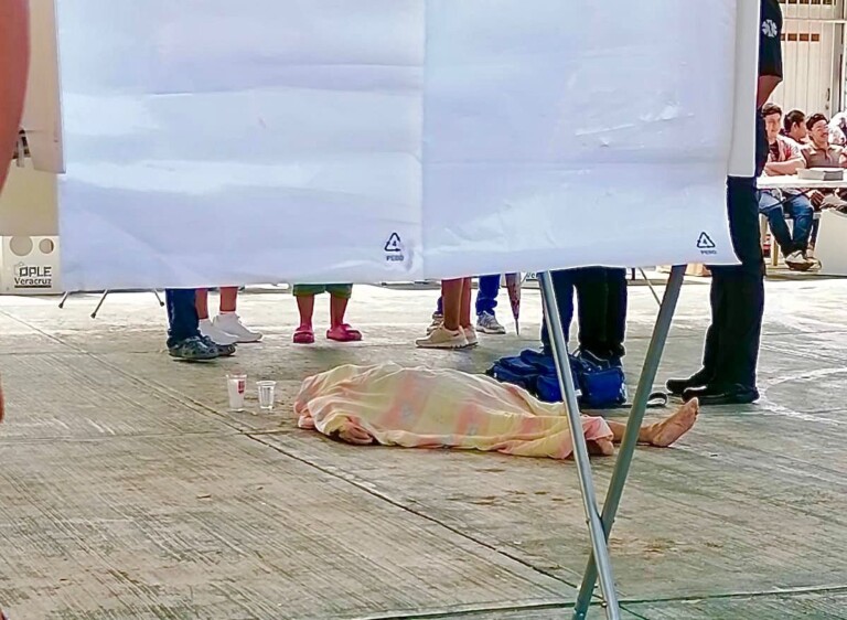 Fallece mujer de 78 años al interior de casilla electoral en Veracruz