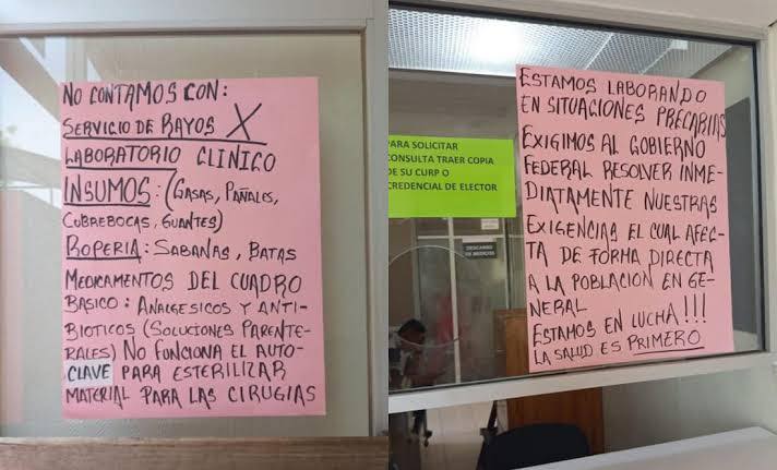 Se van a paro 7 hospitales del Istmo de Tehuantepec; solo operan áreas de urgencias