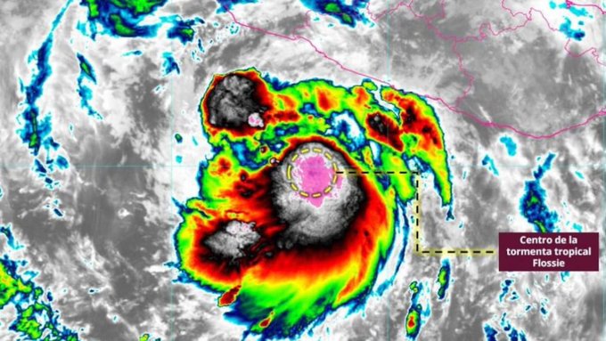 ‘Flossie‘ generará lluvias de intensas a torrenciales en Jalisco, Colima, Michoacán, Oaxaca y Guerrero