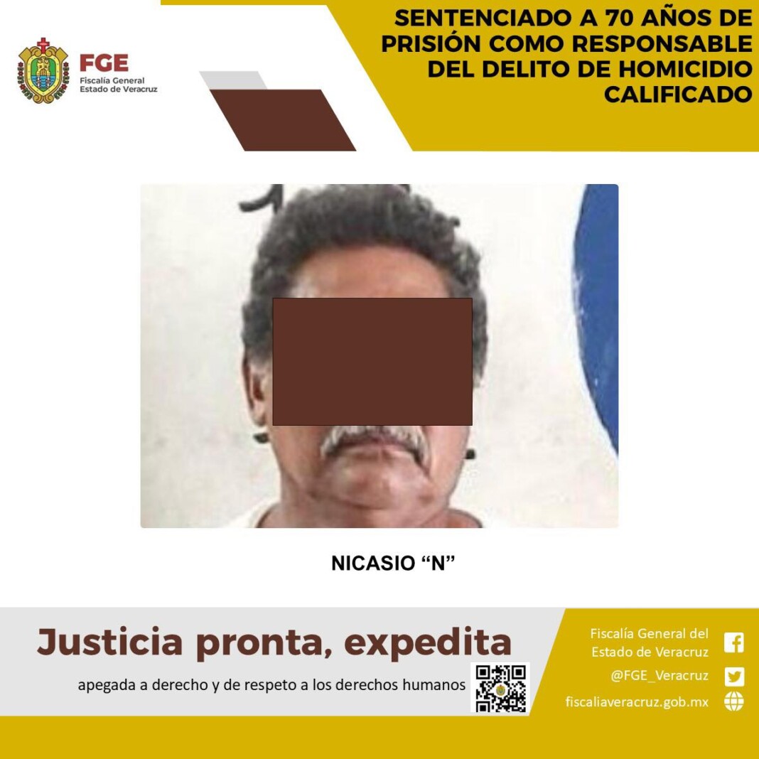Dictan 70 años de prisión por homicidio en Tres Valles