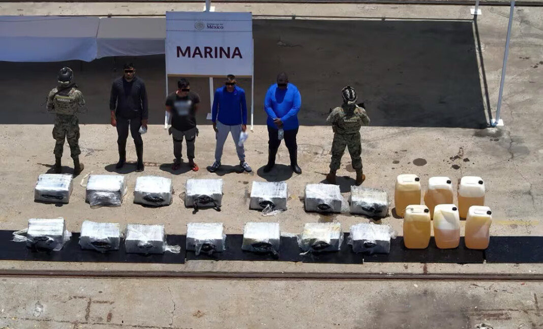 Marina decomisa más de media tonelada de cocaína en Oaxaca