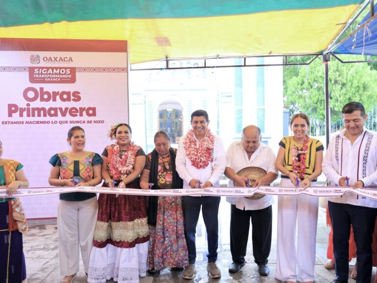 Jara Cruz informa avance de obras impulsadas en Tehuantepec