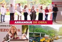 Rocío Nahle da banderazo a rehabilitación a carretera de Atoyac; también inicia obras en Tezonapa
