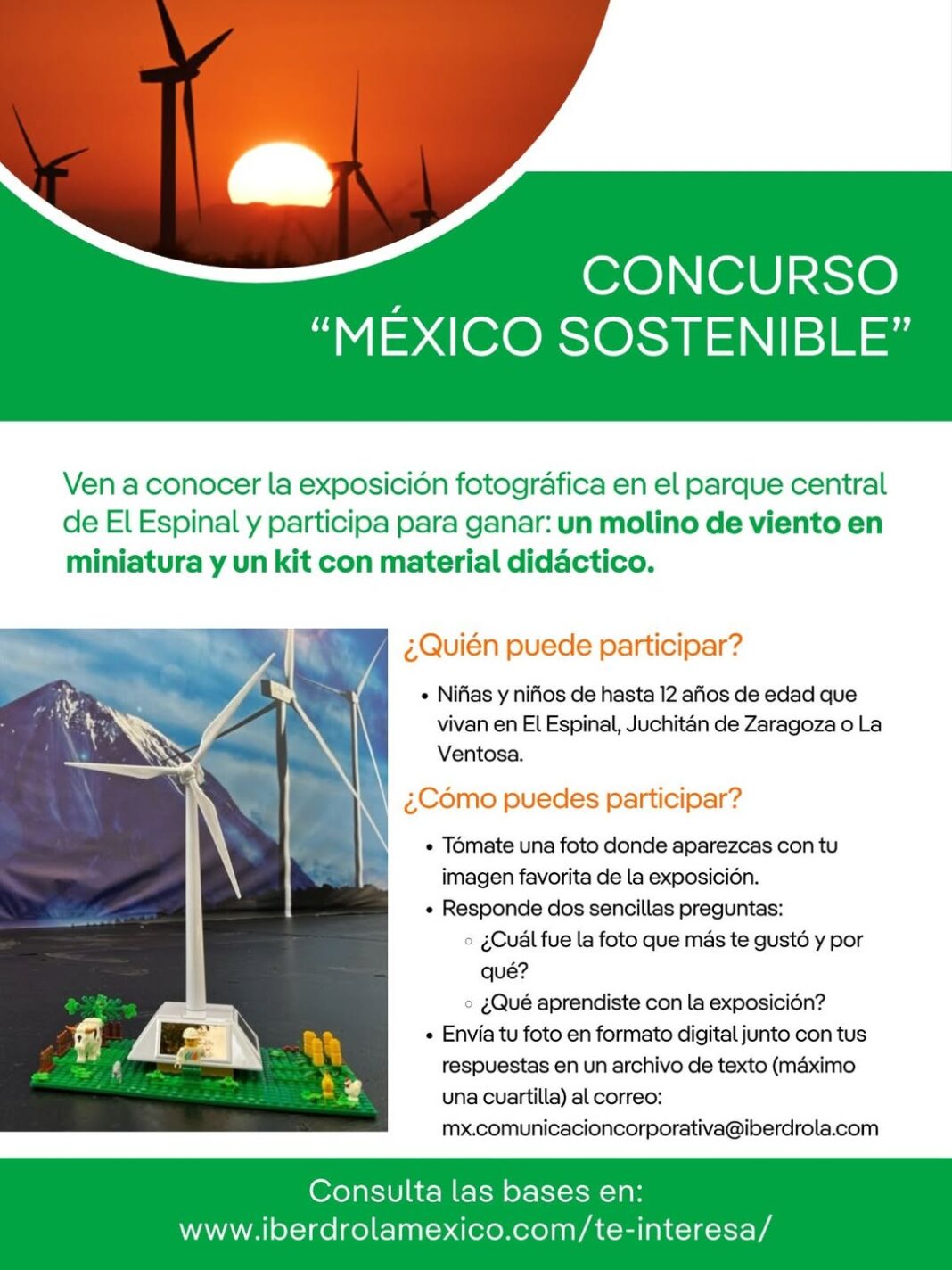 Concurso infantil “México Sostenible” promueve conciencia ambiental en El Espinal