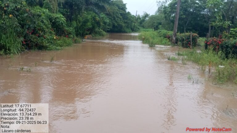 Alerta Protección Civil de Texistepec de desborde de ríos
