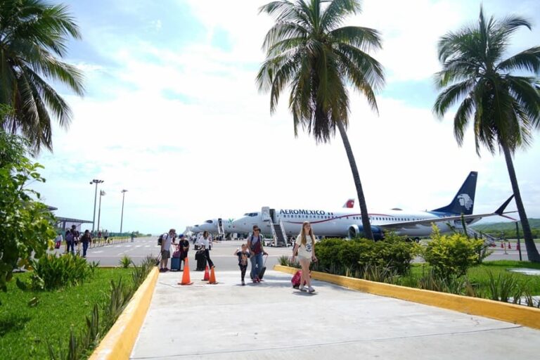 Aeropuerto de Puerto Escondido, con un incremento de10% en tráfico aéreo