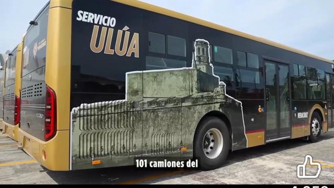 Rocío Nahle supervisa nuevos autobuses del sistema Ulúa