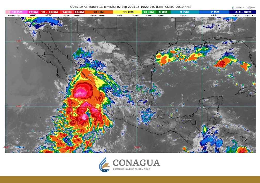 Se forma la tormenta tropical ′Lorena′ en el Pacífico