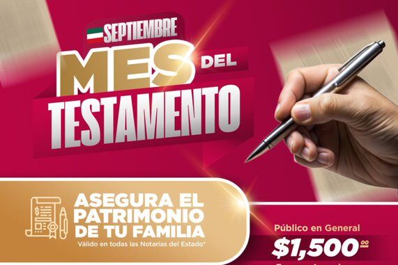 Veracruz se suma a la campaña “Septiembre, Mes del Testamento”