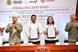 Veracruz y Tabasco firman convenio de seguridad