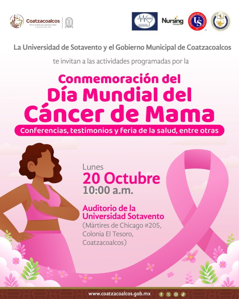 Universidad de Sotavento llama a la prevención contra el cáncer de mama