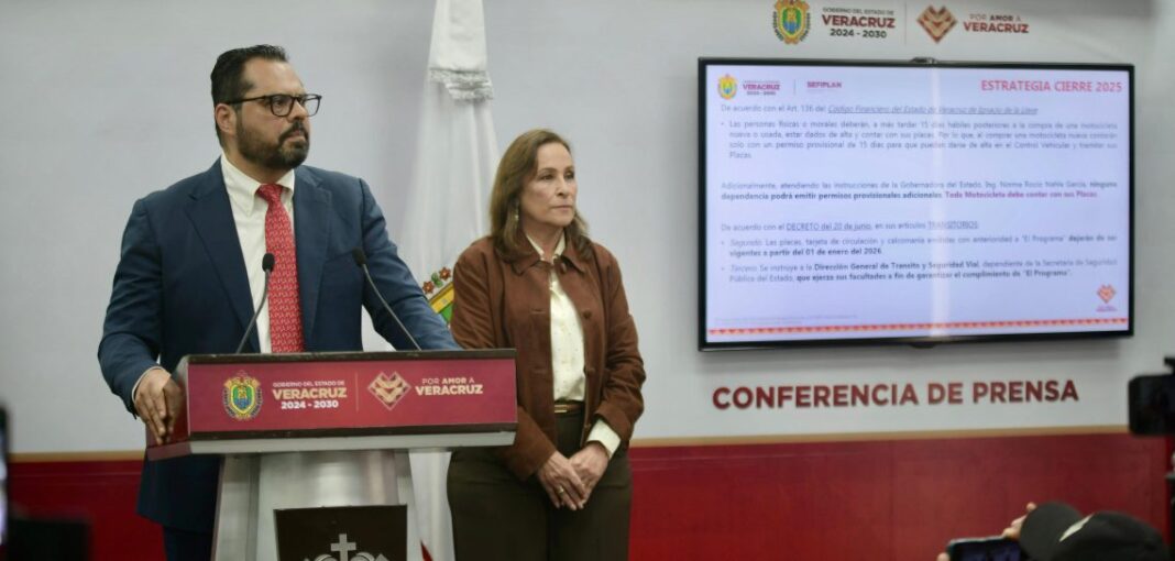 A partir de 2026, todas las motocicletas deberán portar placas de circulación en Veracruz