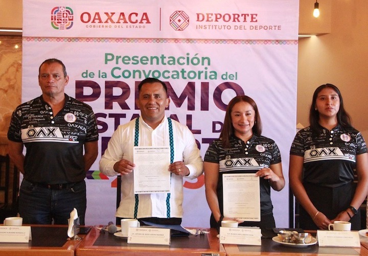 Gobierno de Oaxaca lanza convocatoria al Premio Estatal del Deporte 2025