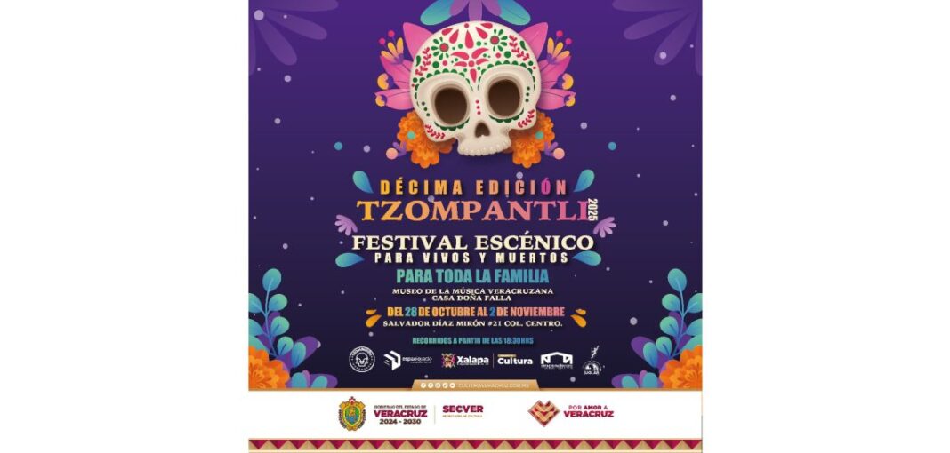 Invitan al 10° Festival Escénico Tzompantli en Xalapa Invitan al 10° Festival Escénico Tzompantli en Xalapa