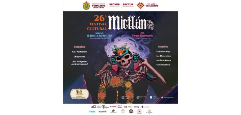 No te pierdas el 26º Festival Cultural Mictlán en Xalapa