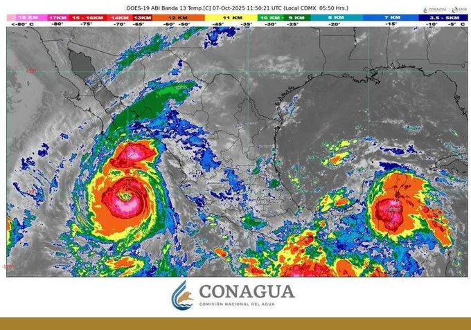 'Priscilla' se intensifica a huracán categoría 2