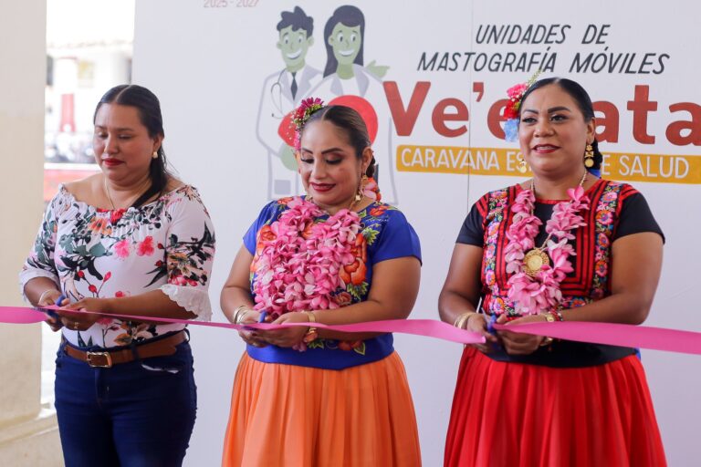 Continúa caravana Ve’e Tata con servicios gratuitos de mastografía en Tehuantepec