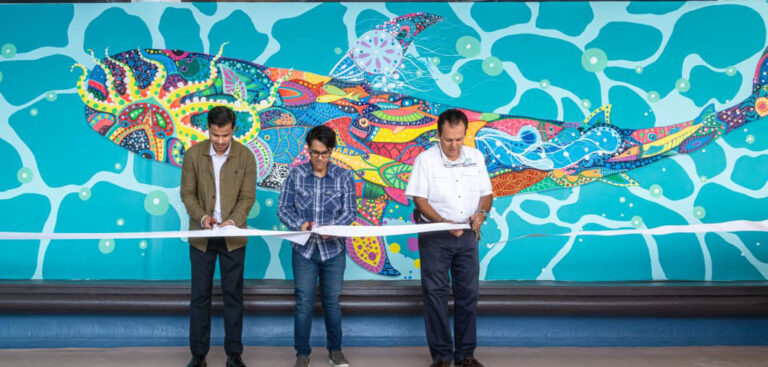 Inauguran el mural 'Los Colores del Golfo de México'