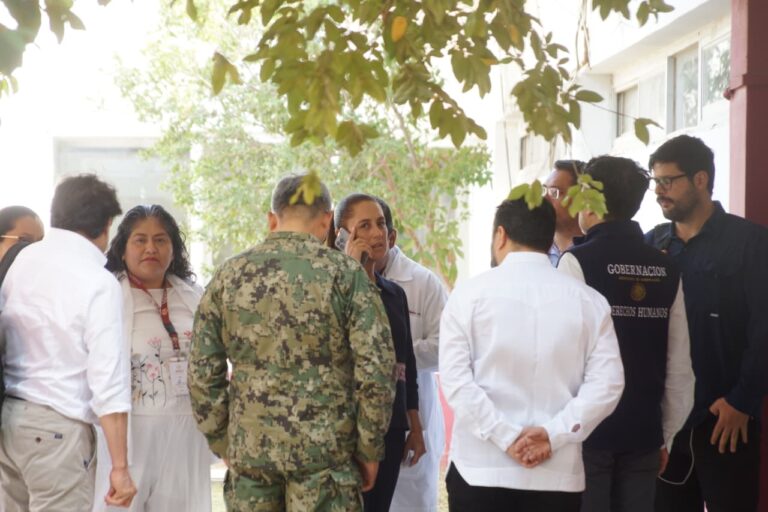 Claudia Sheinbaum se reúne con víctimas del descarrilamiento del Tren Interoceánico