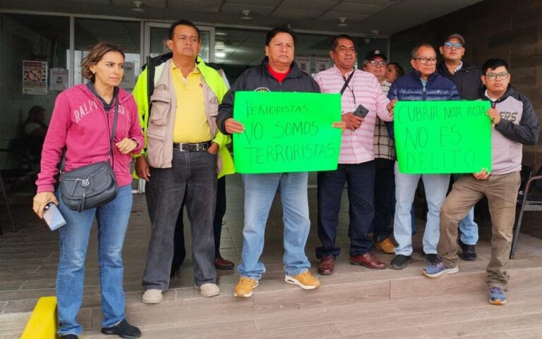Periodistas protestan para exigir la liberación del reportero “Lafita” Segovia
