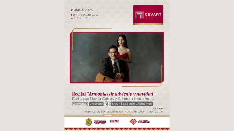 SECVER invita al Recital Armonías de Adviento y Navidad
