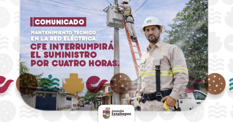 Habrá interrupción del servicio eléctrico este miércoles