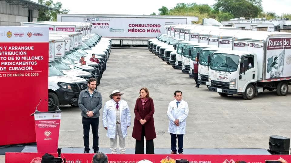 Arranca la distribución de más de 10 millones de medicamentos en Veracruz