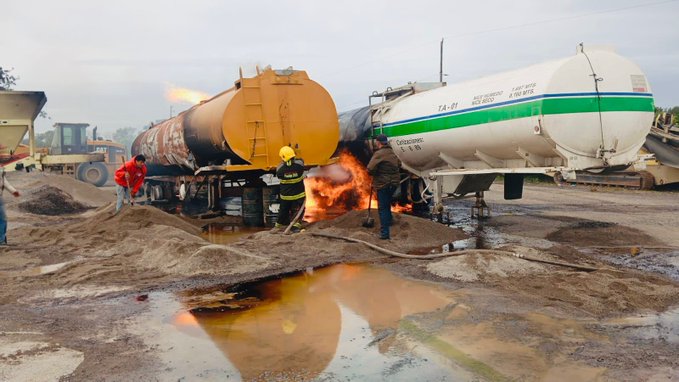 Aseguran pipas con combustible robado en Veracruz