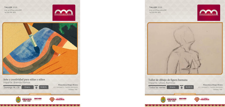 Asiste a los talleres artísticos en la Pinacoteca Diego Rivera