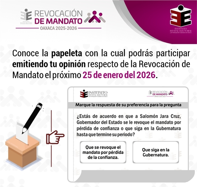 Oaxaca se alista para su primera revocación de mandato en la historia