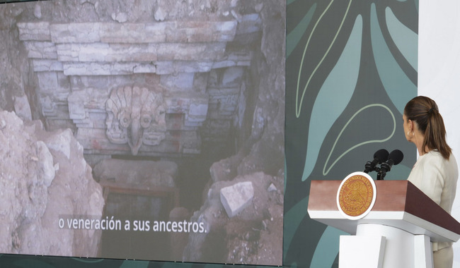Tumba 10 de Huitzo, el descubrimiento ‘más relevante de la última década’: Sheinbaum