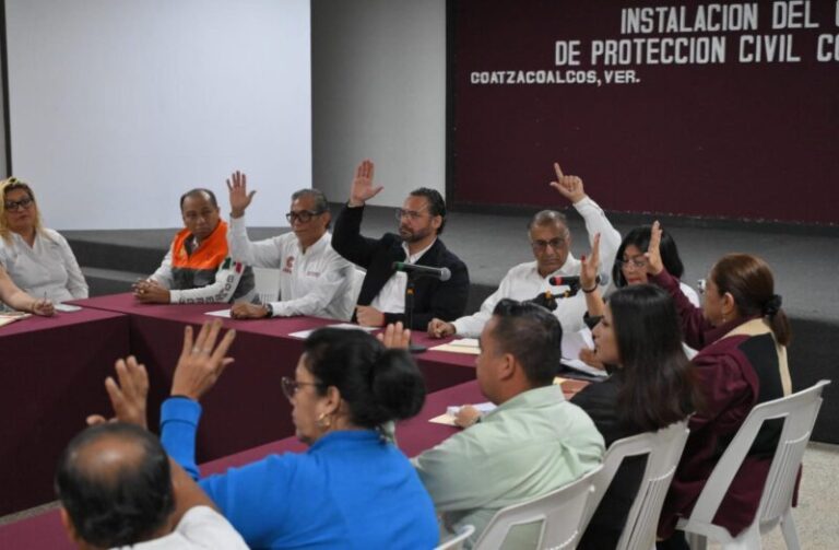 Queda establecido el Consejo de PC en Coatzacoalcos