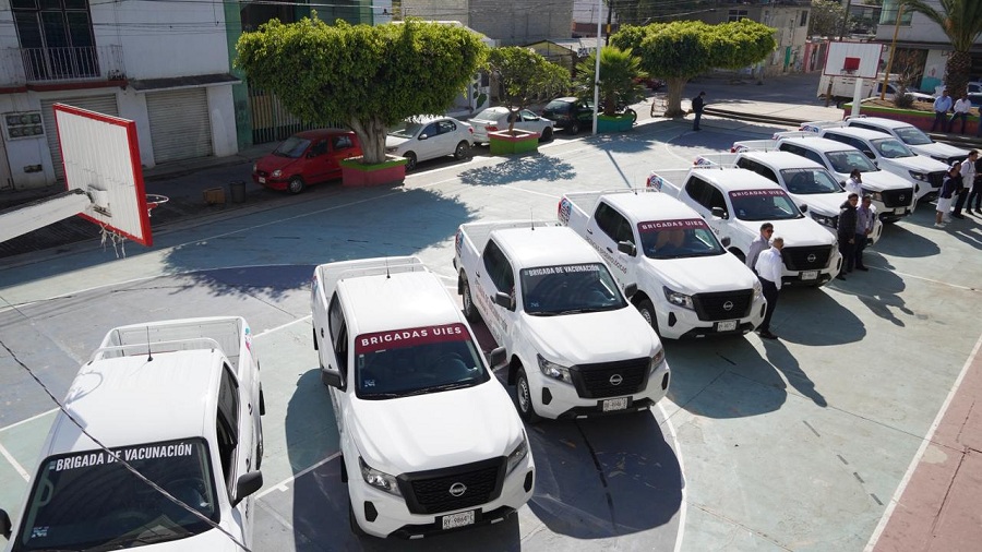 Entregan parque vehicular para reforzar el programa de vacunación universal en Oaxaca