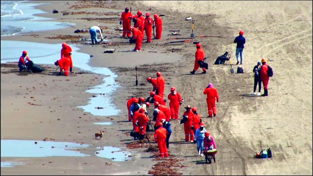 Concluyen labores de contención de hidrocarburo en Veracruz y Tabasco; se avanza en limpieza de playas