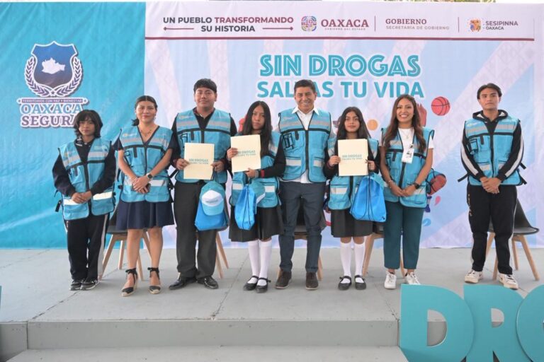 Realizan jornada “Sin drogas salvas tu vida” en Oaxaca