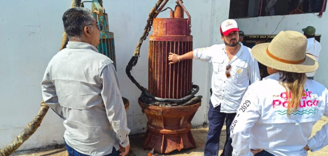 CAEV rehabilita cárcamo en Pánuco ante temporada de lluvias y ciclones