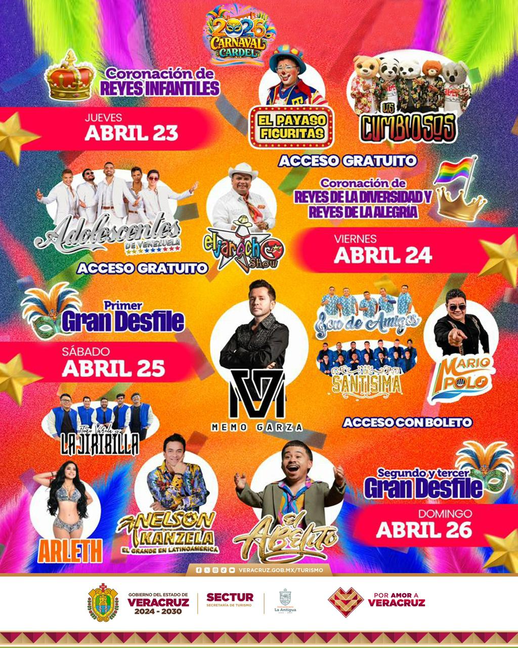 Disfruta del Carnaval Cardel 2026