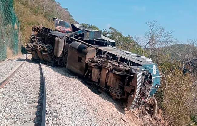 Evalúan cambios en ruta del Tren Interoceánico tras descarrilamiento