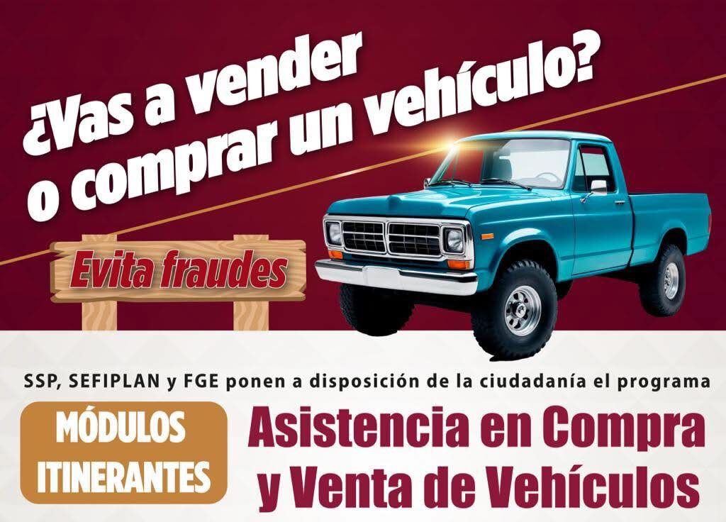 Lanzan programa para evitar el robo y fraude en compra-venta de vehículos en Veracruz