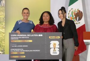 Joven veracruzana, ganadora del boleto para inauguración del Mundial 2026