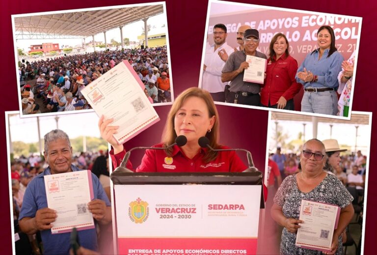 Rocío Nahle inicia entrega de apoyos a pescadores afectados por derrame de hidrocarburos