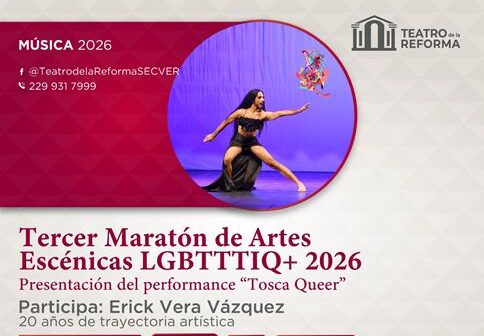 Invitan al Tercer Maratón de Artes Escénicas LGBTTTIQ+ en el Teatro Reforma